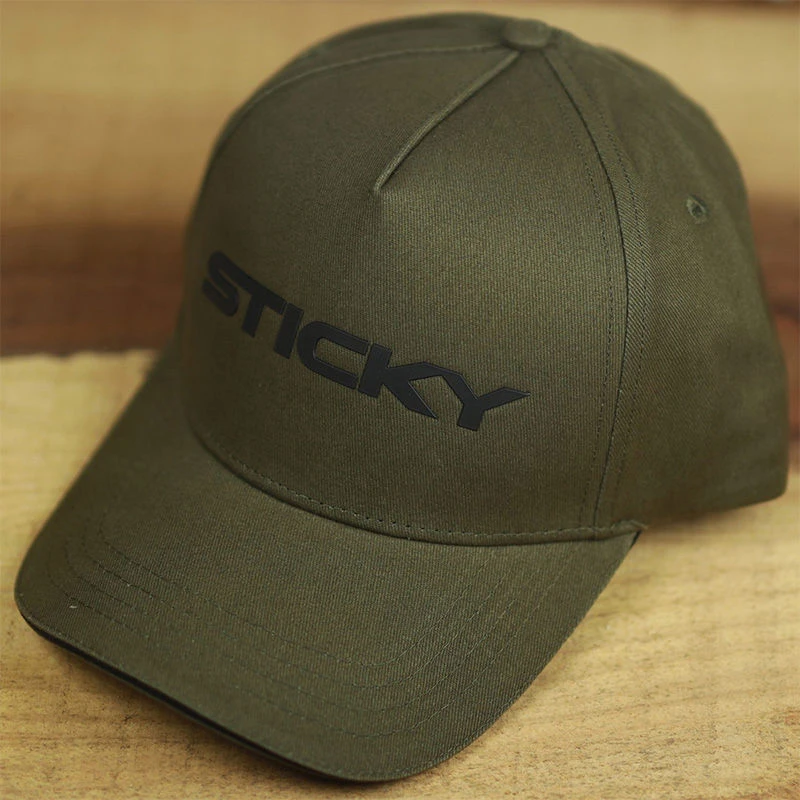 Sticky Baits Black Sticky Logo Caps